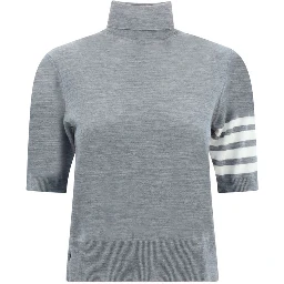 Gray Polyamide Turtleneck