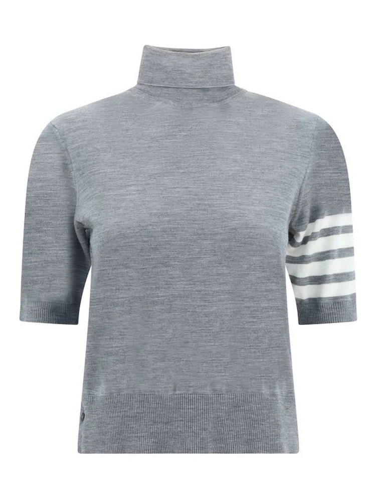 Gray Polyamide Turtleneck