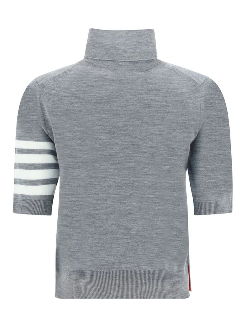 Gray Polyamide Turtleneck