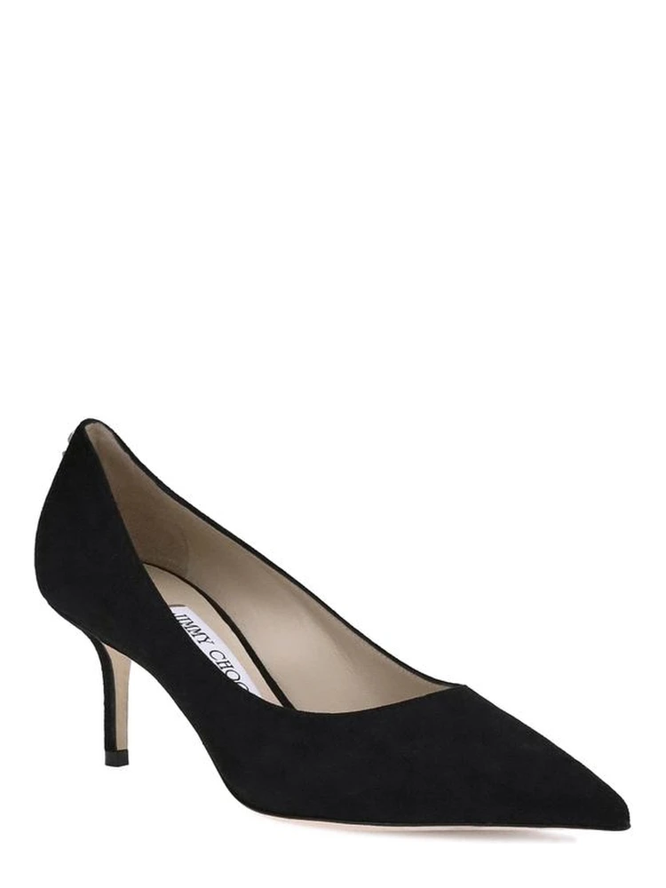 Black Goatskin Mid Heel Pumps alternative