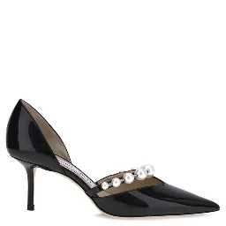 Black Calf Leather Bos Taurus High Heel Pumps