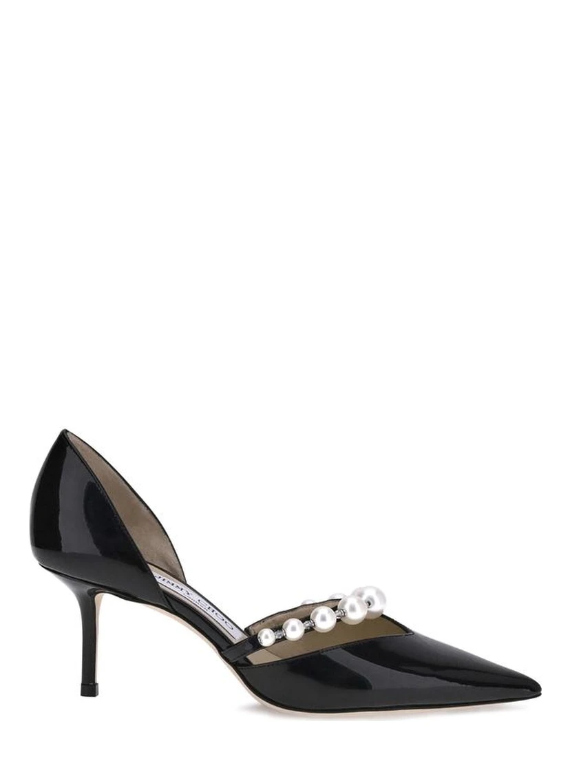 Black Calf Leather Bos Taurus High Heel Pumps