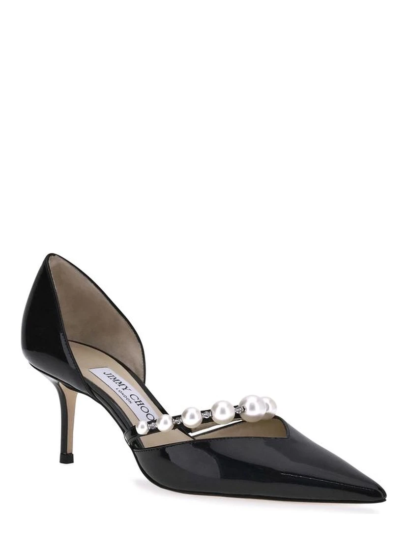 Black Calf Leather Bos Taurus High Heel Pumps