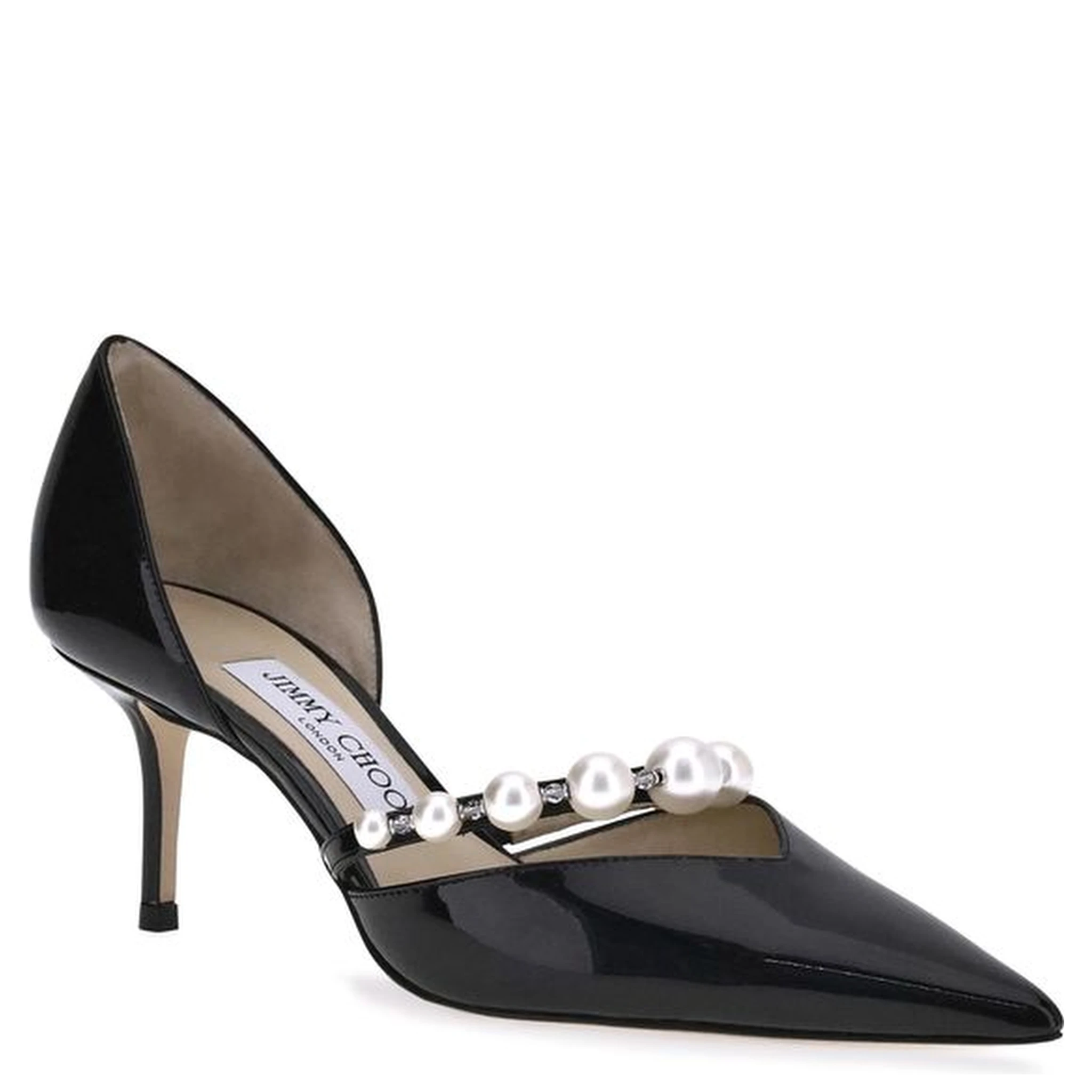 Black Calf Leather Bos Taurus High Heel Pumps