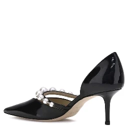 Black Calf Leather Bos Taurus High Heel Pumps