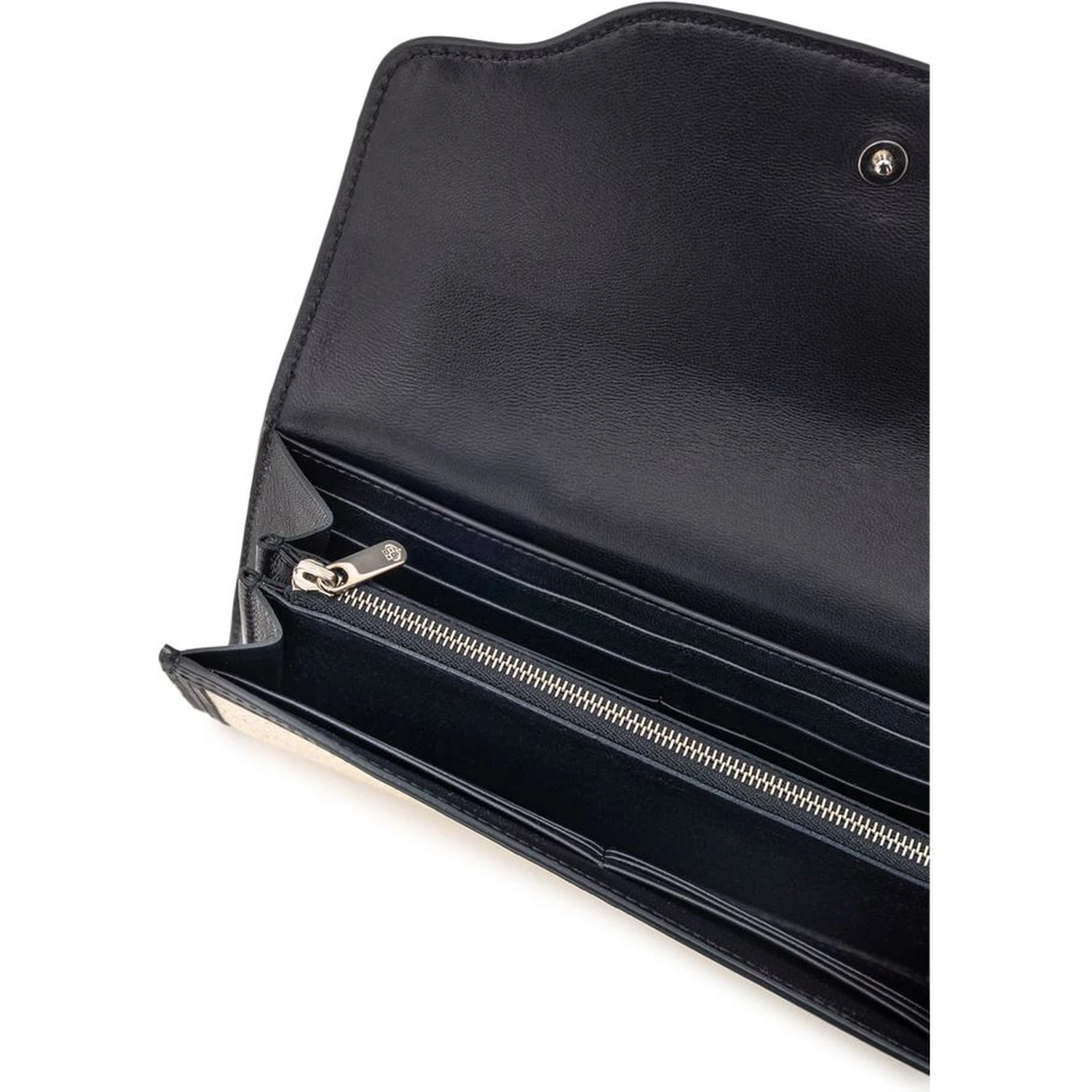 Beige Fabric And Leather Wallet