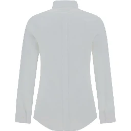 White Elastane Dress Shirt