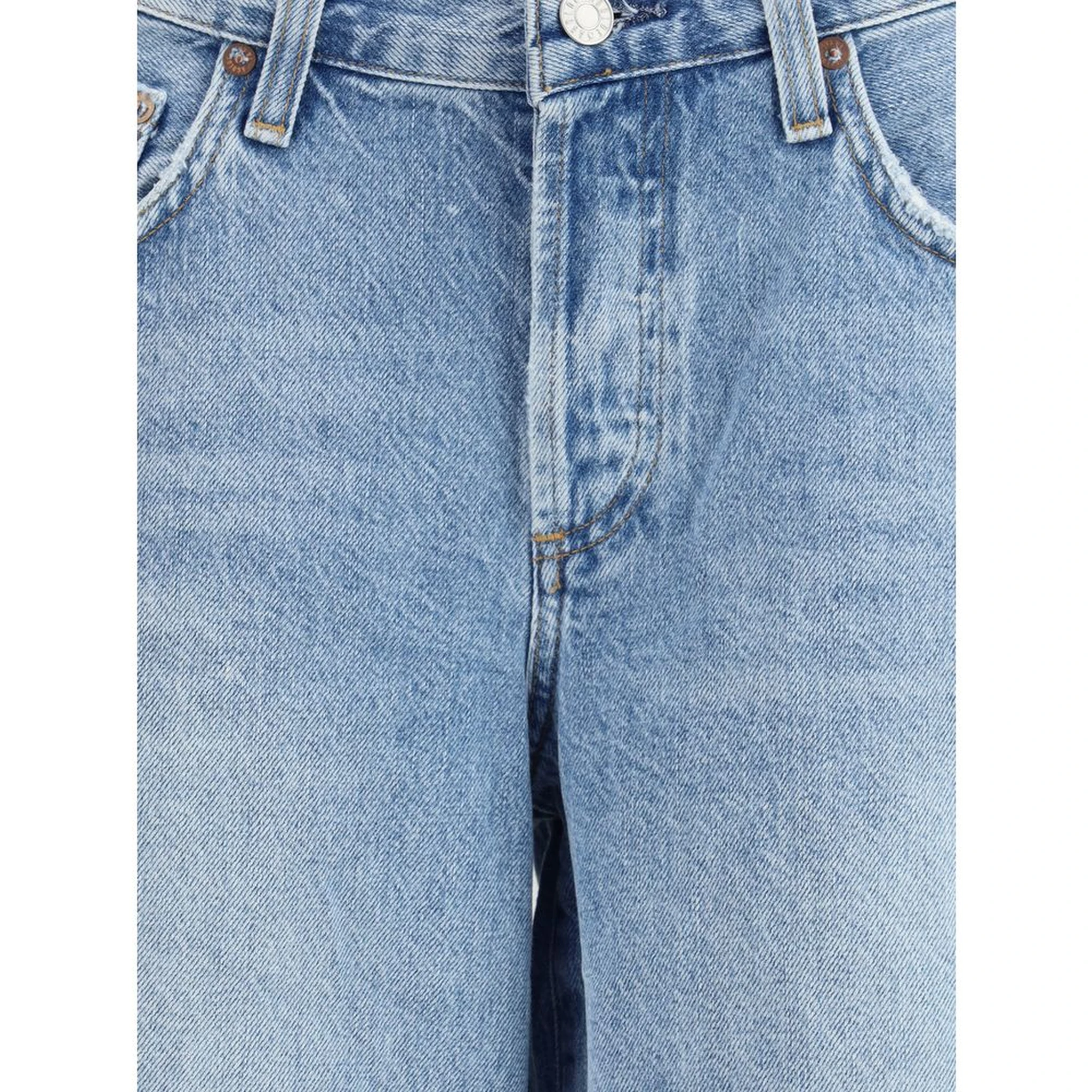 Light Blue Cotton Bermuda Shorts