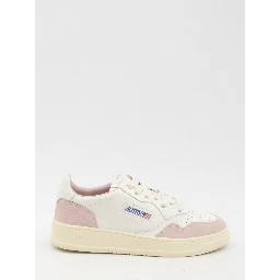 Medalist Low Sneakers In Suede And Leather In White