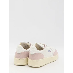 Medalist Low Sneakers In Suede And Leather In White