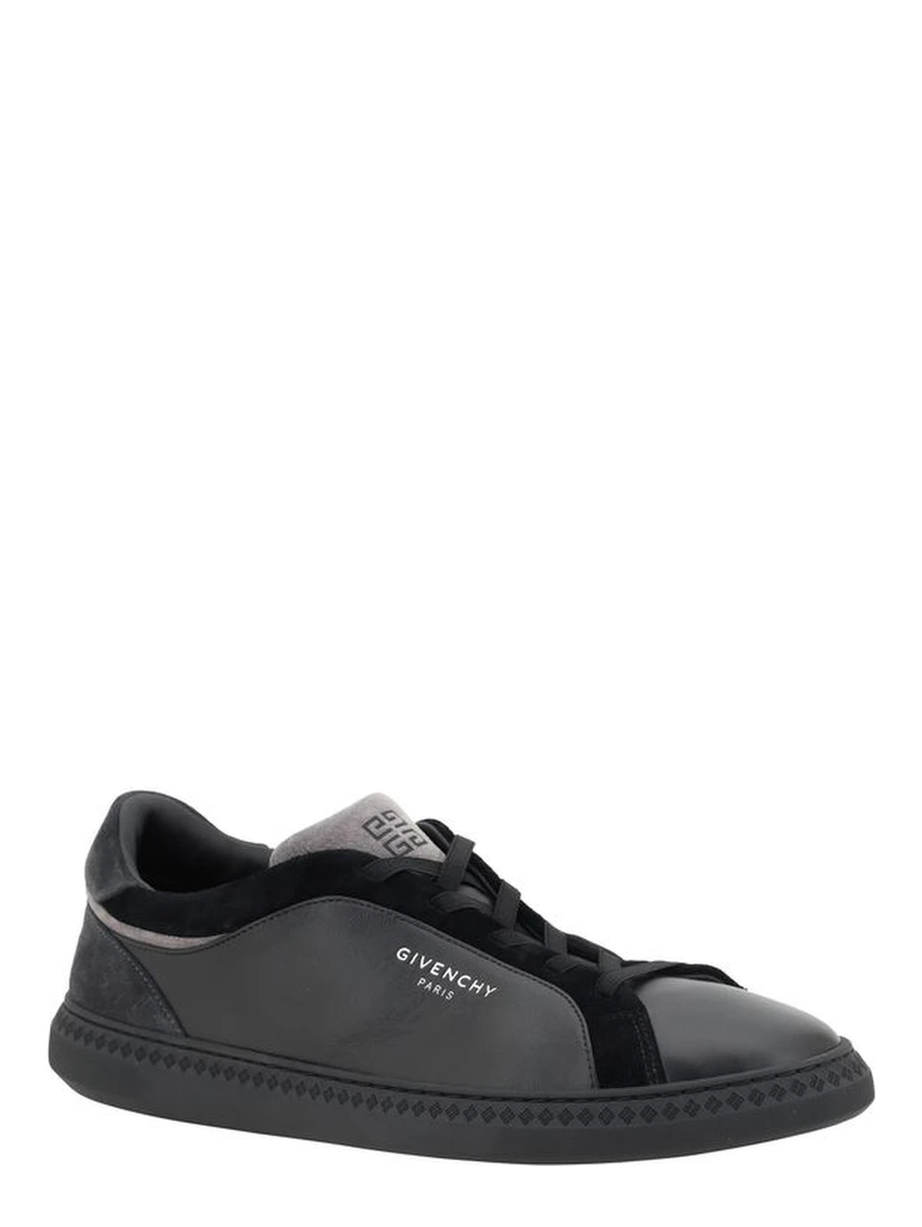 Black Leather G Set Sneakers