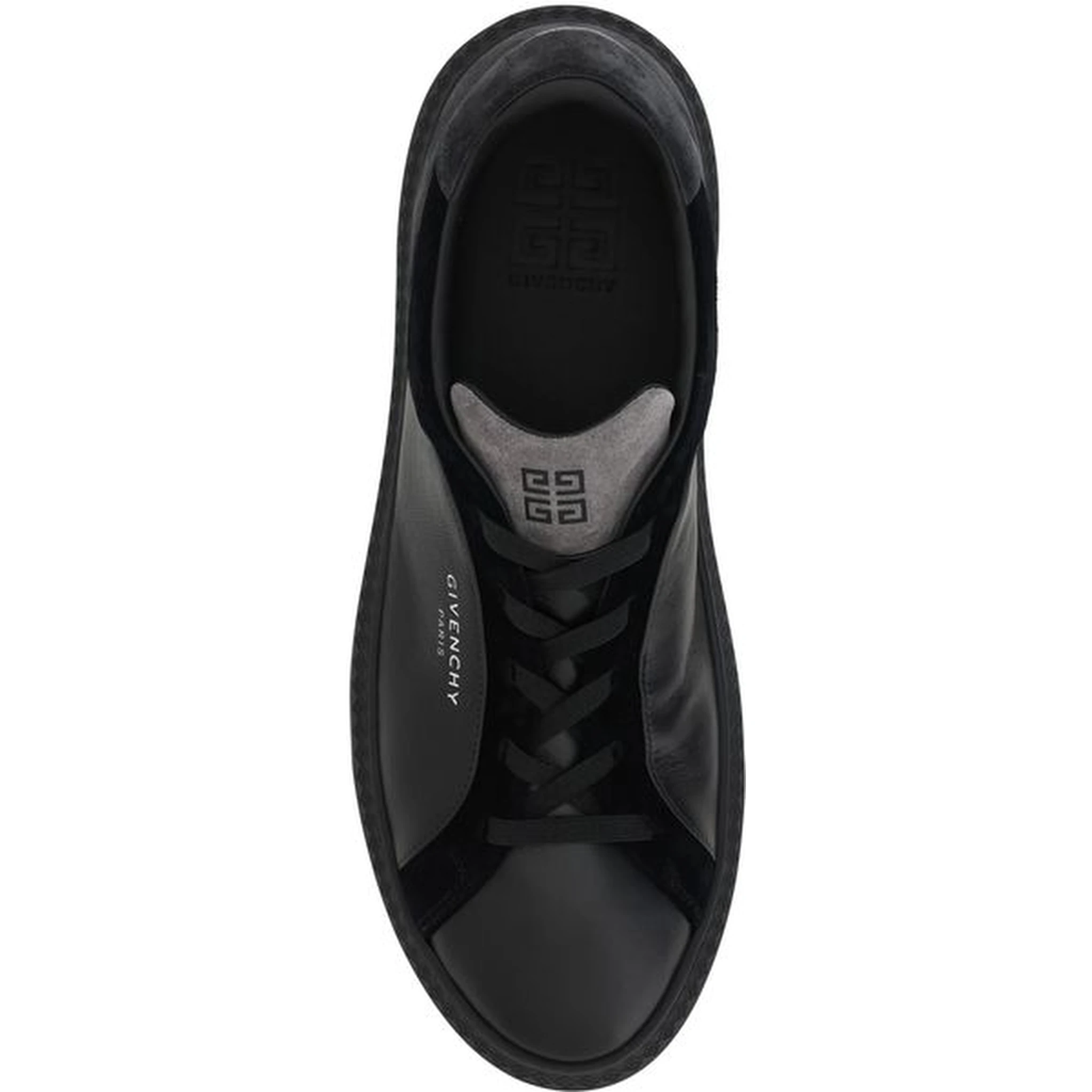 حذاء رياضي أسود من الجلد من طراز G