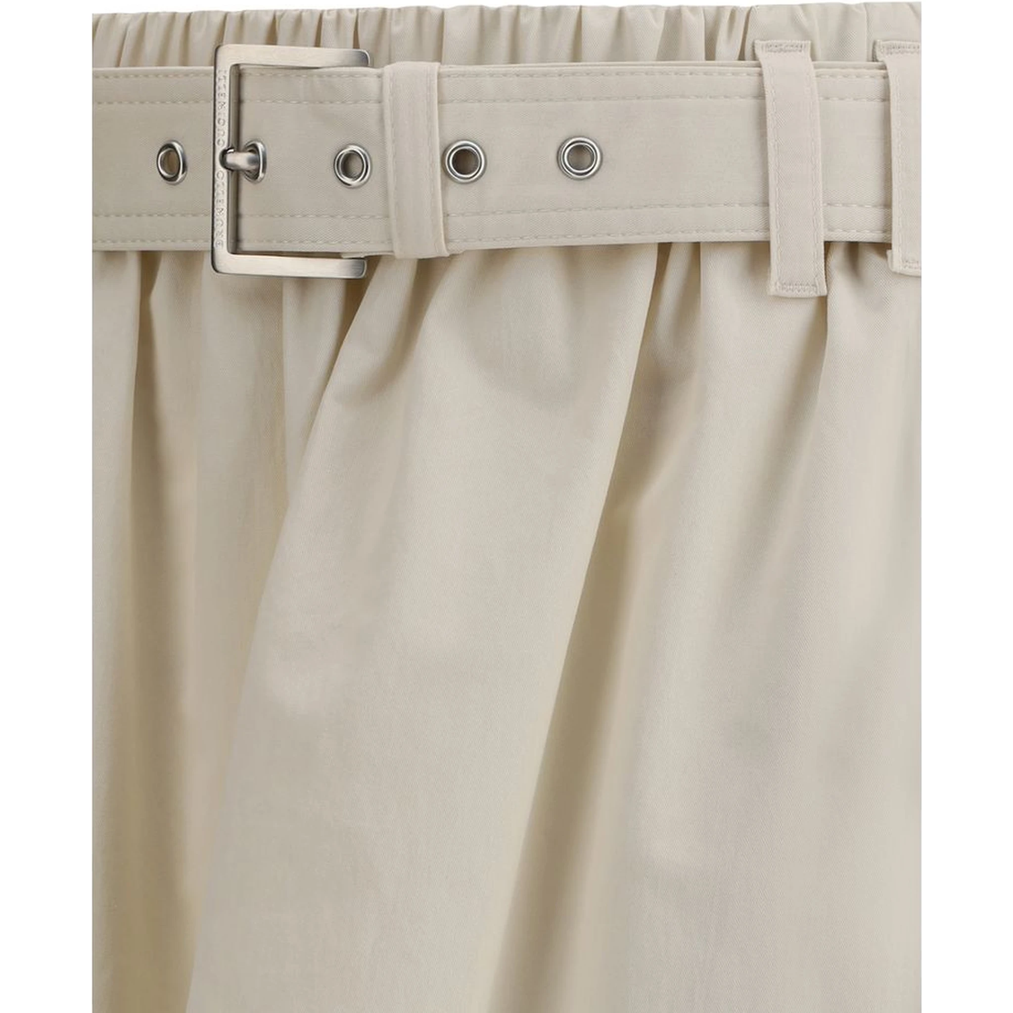 Cream Wide Long Skirt