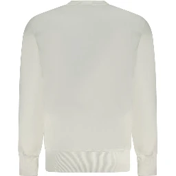 White Cotton Men Sweater
