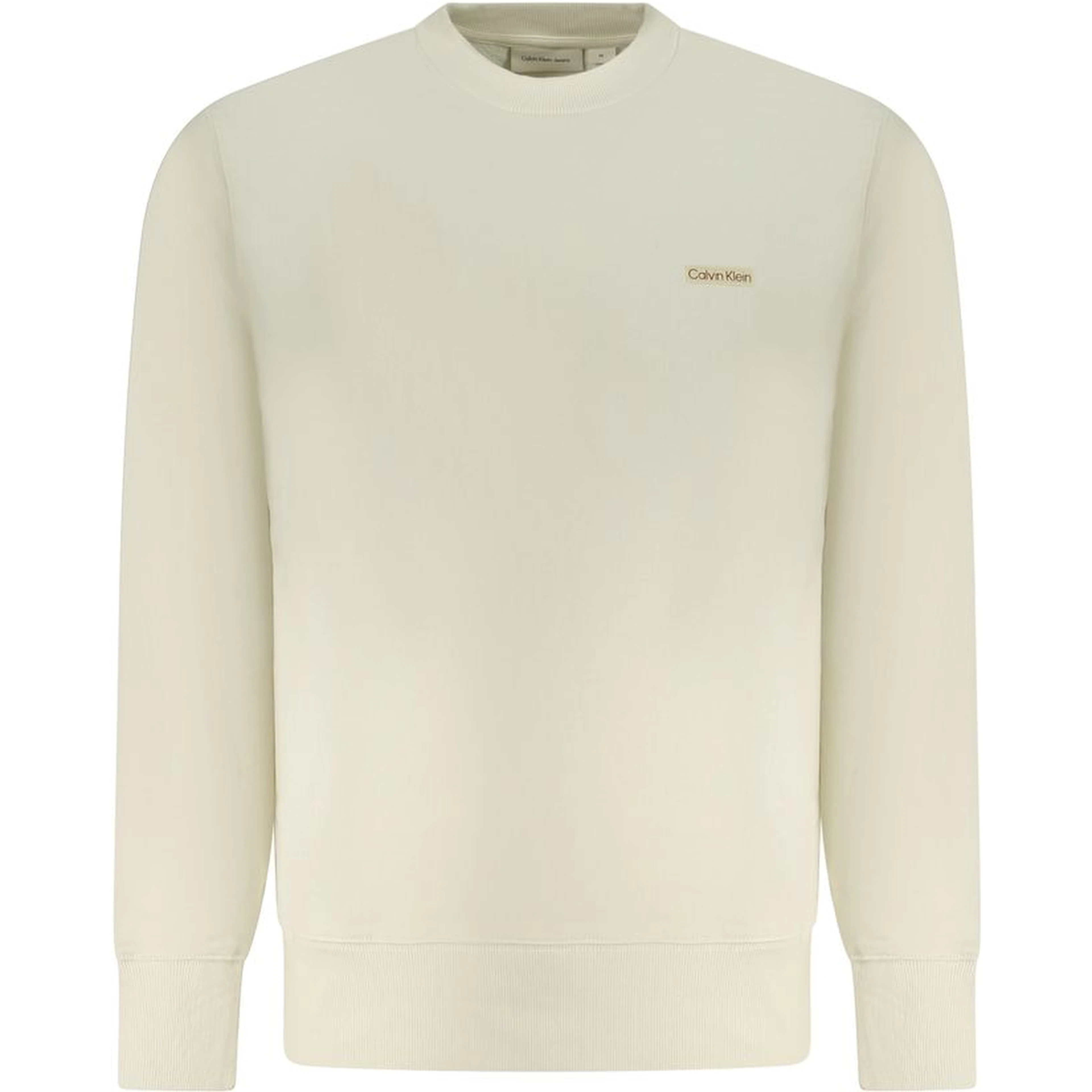 Beige Cotton Men Sweater