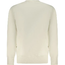 Beige Cotton Men Sweater