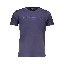 Men's Navy Blue Nautical Print T-Shirt