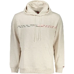 Beige Cotton Men Sweater