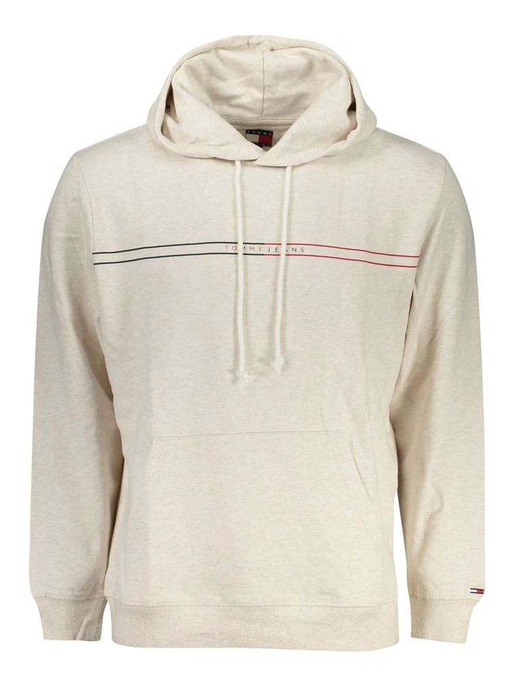 Beige Cotton Men Sweater