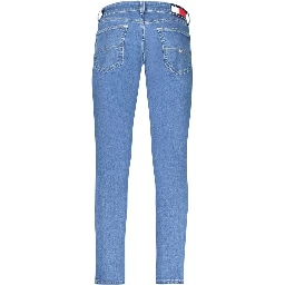 Blue Cotton Men Slim Tapered Jean