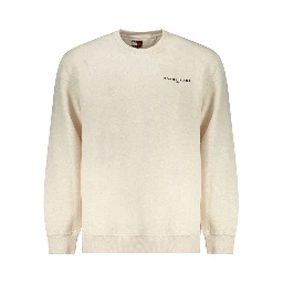 Beige Cotton Men Sweater