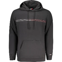 Black Cotton Men Sweater