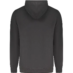 Black Cotton Men Sweater