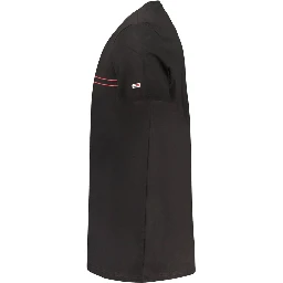 Black Cotton Men T-Shirt