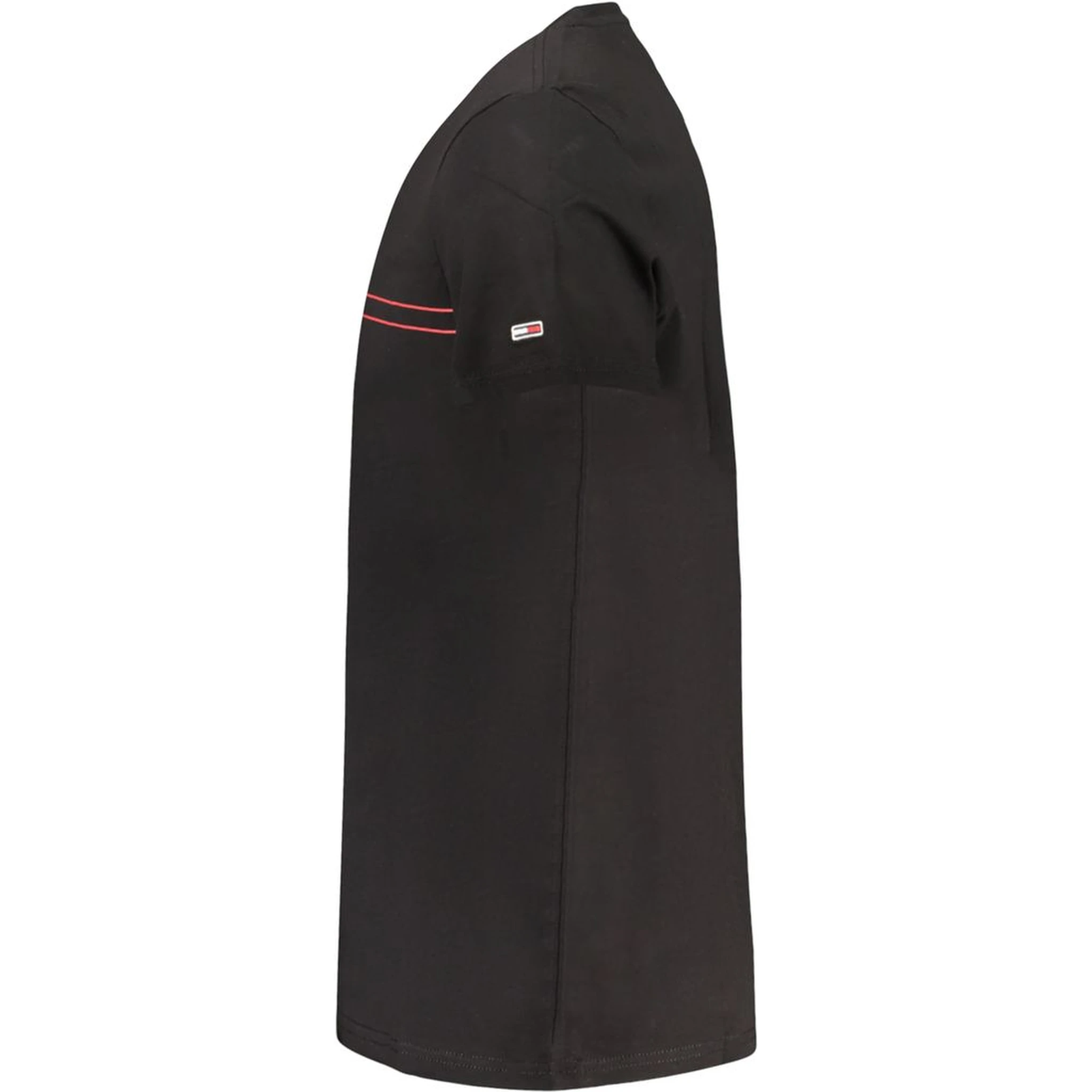 Black Cotton Men T-Shirt