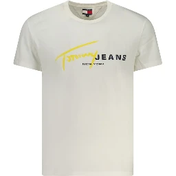 White Cotton Men T-Shirt