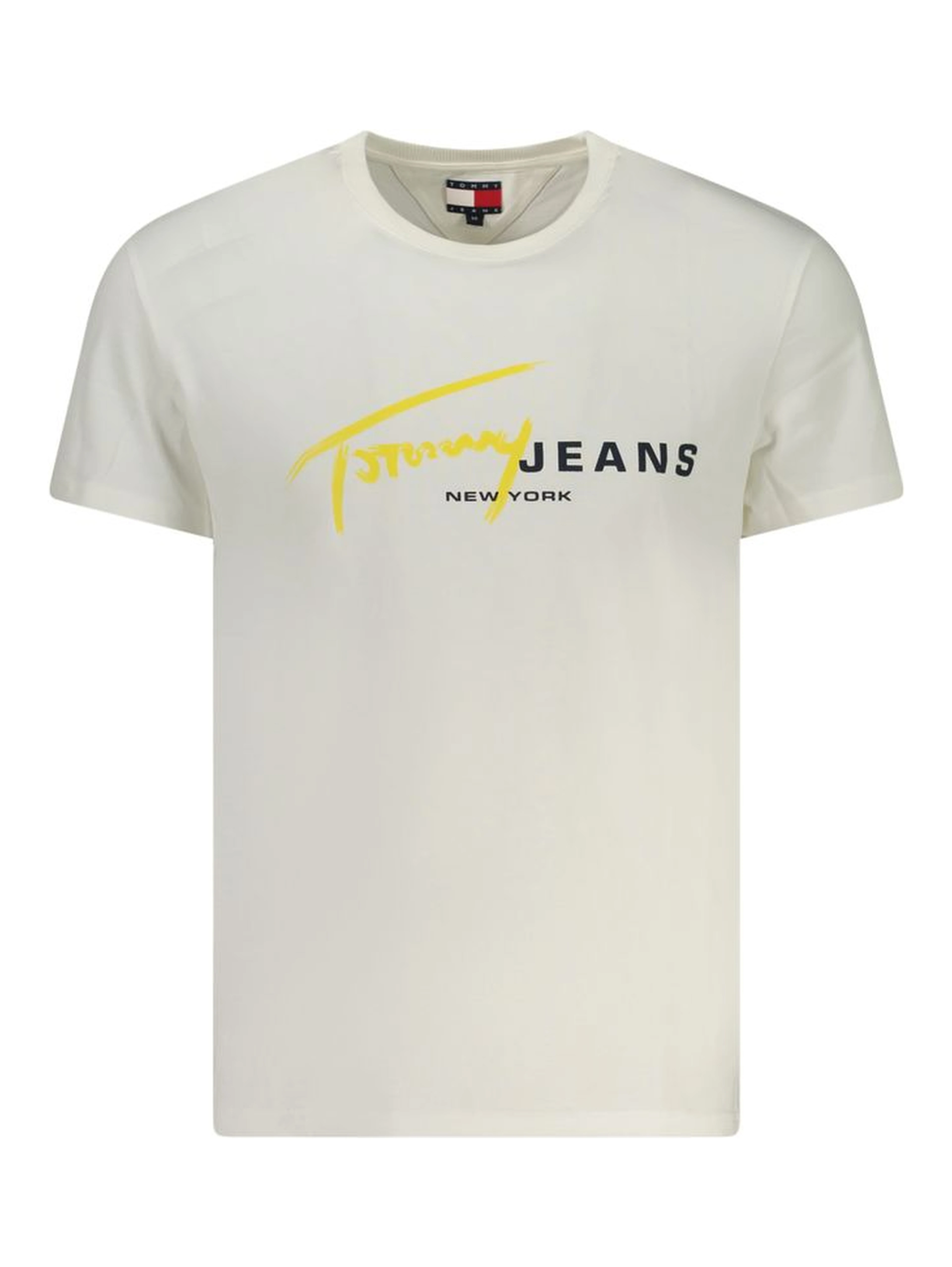 White Cotton Men T-Shirt