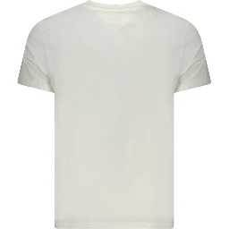 White Cotton Men T-Shirt