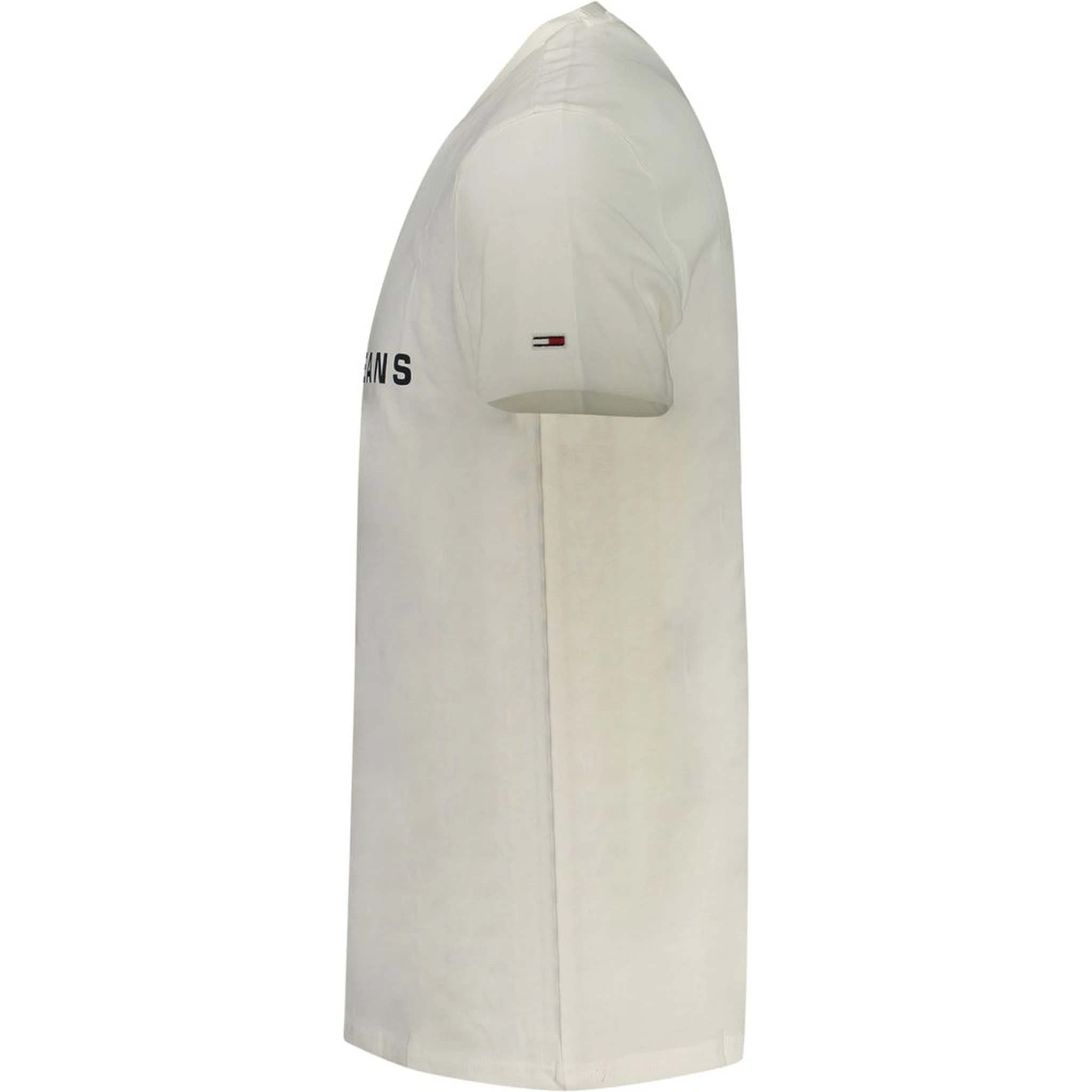 White Cotton Men T-Shirt