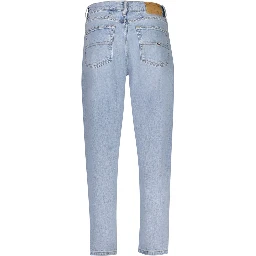 Ultra High Mom Jeans in blue cotton.