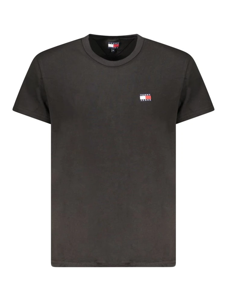 Black Cotton Men T-Shirt