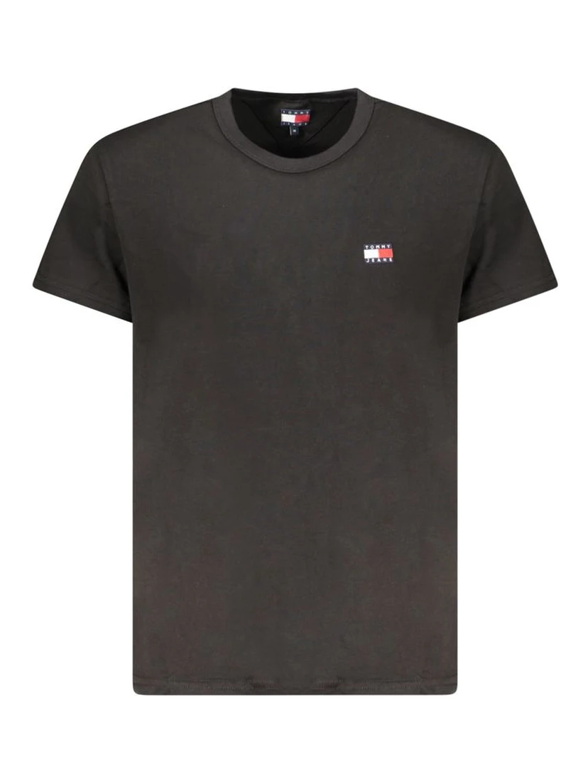 Black Cotton Men T-Shirt