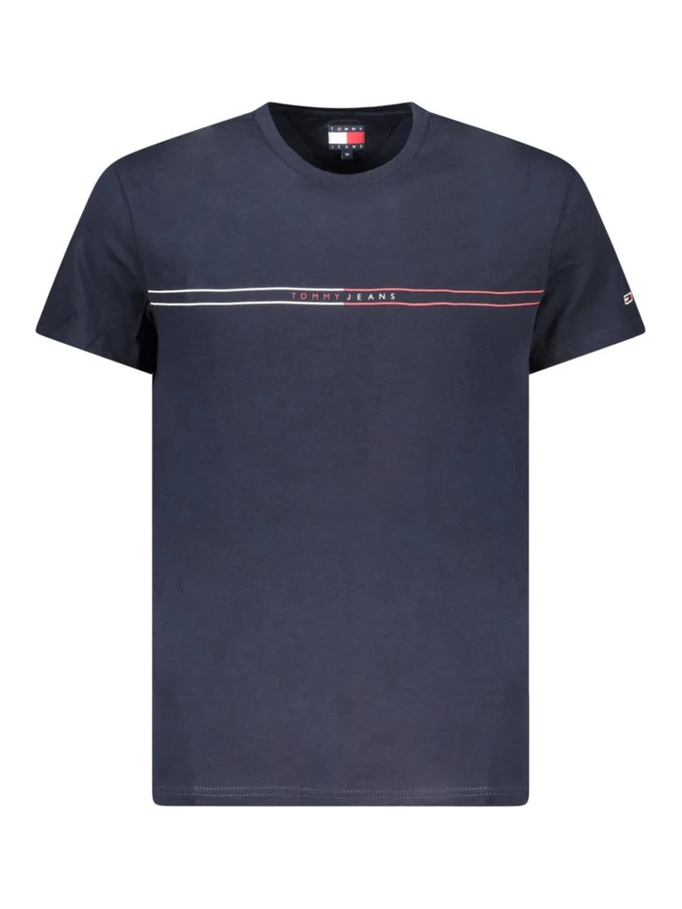 Blue Cotton Men T-Shirt