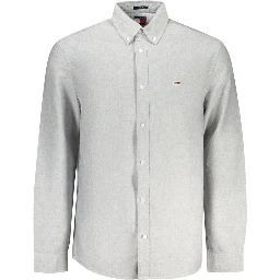 Gray Cotton Men Shirt