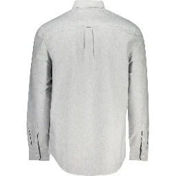 Gray Cotton Men Shirt
