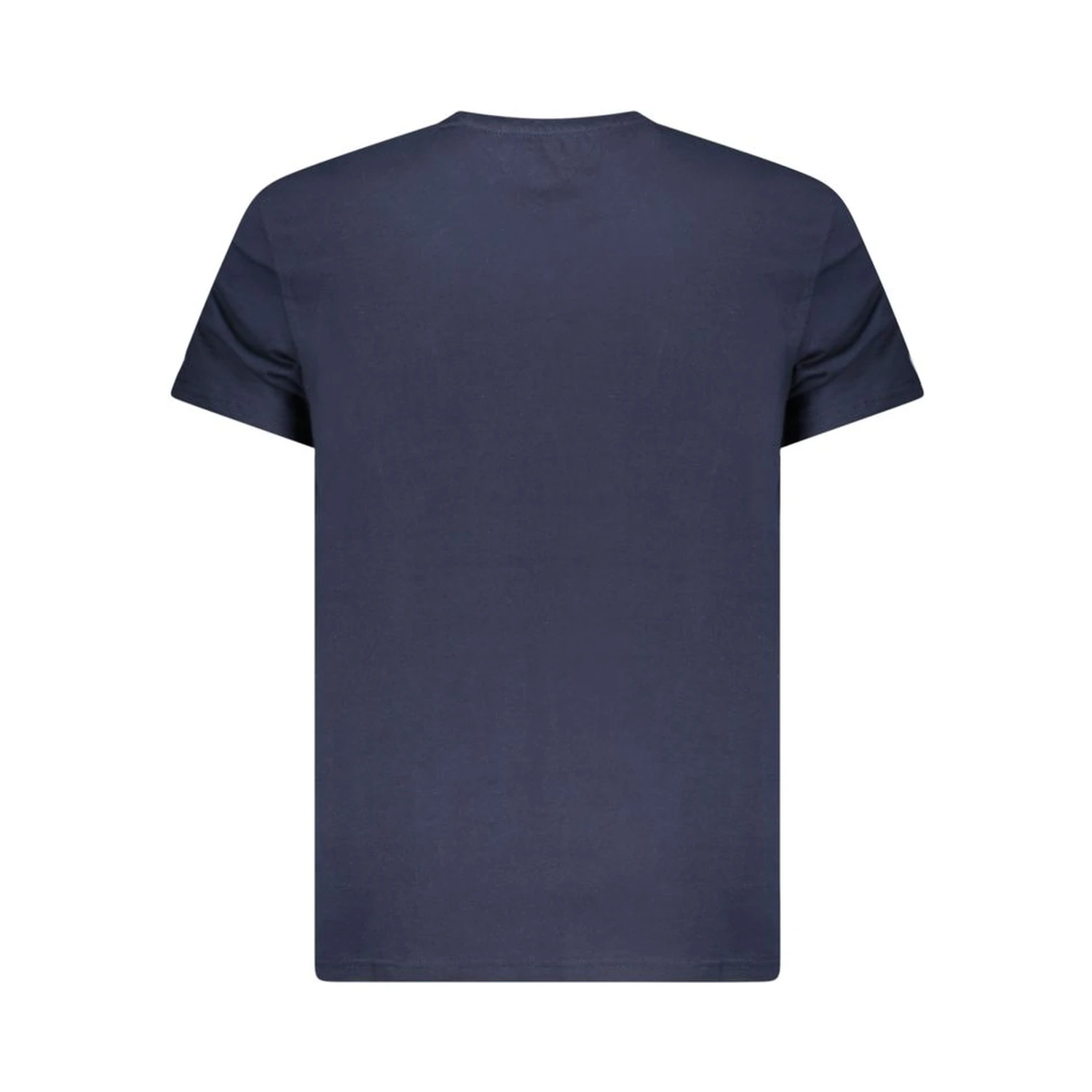 Blue Cotton Men T-Shirt