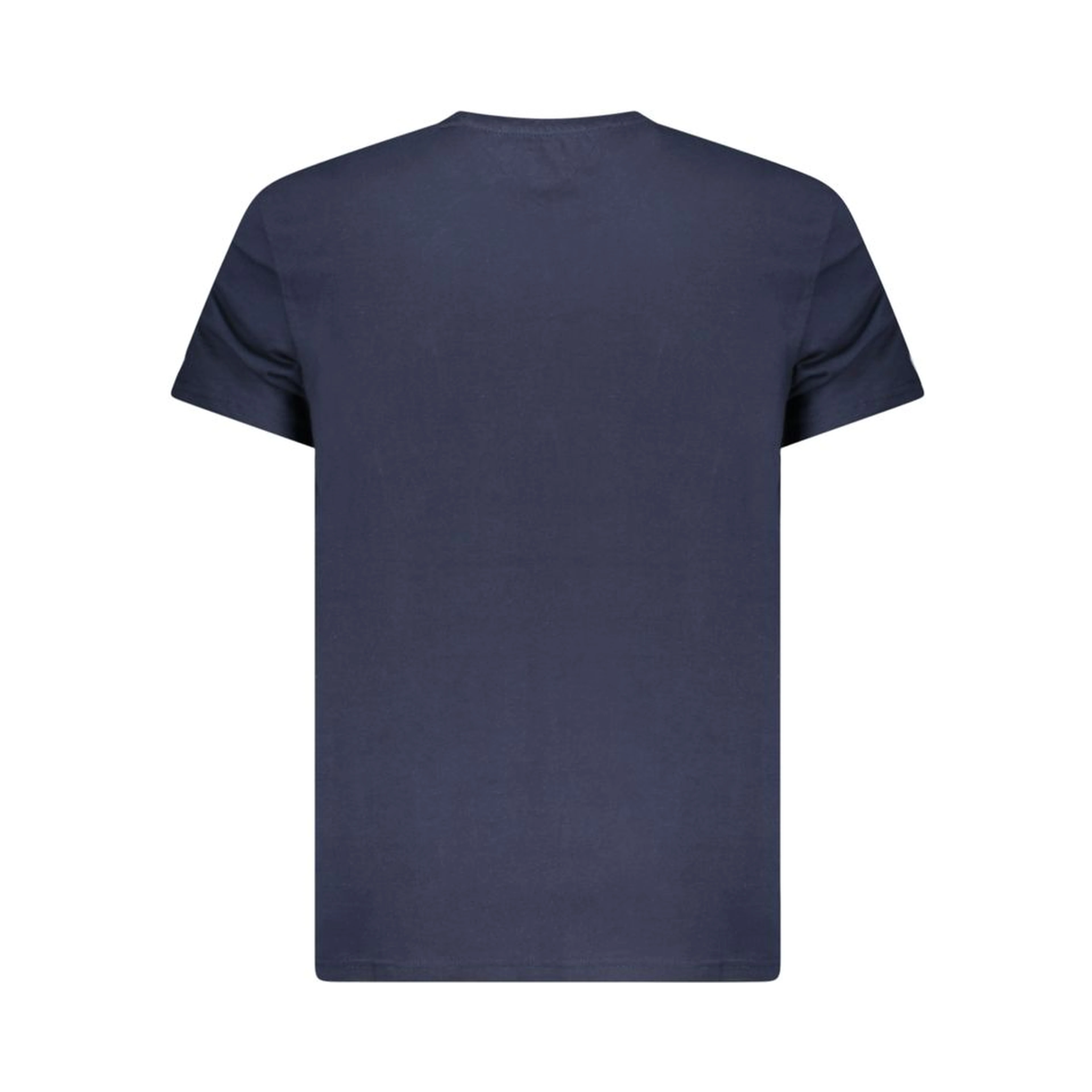 Blue Cotton Men T-Shirt