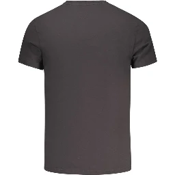 Black Cotton Men T-Shirt