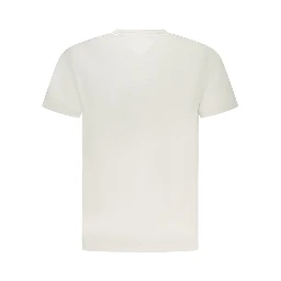 White Cotton Men T-Shirt
