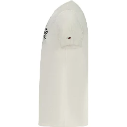 White Cotton Men T-Shirt