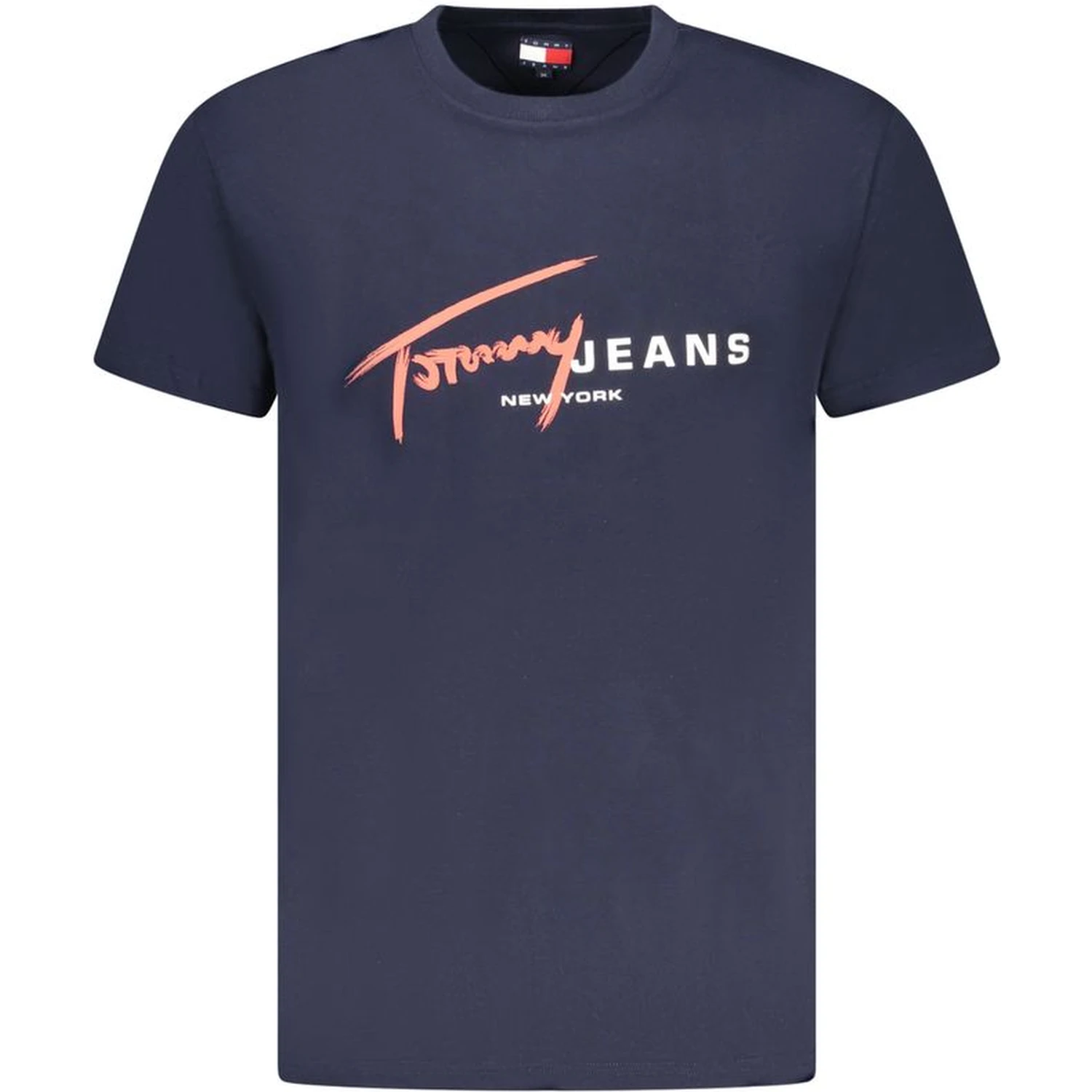 Blue Cotton Men T-Shirt