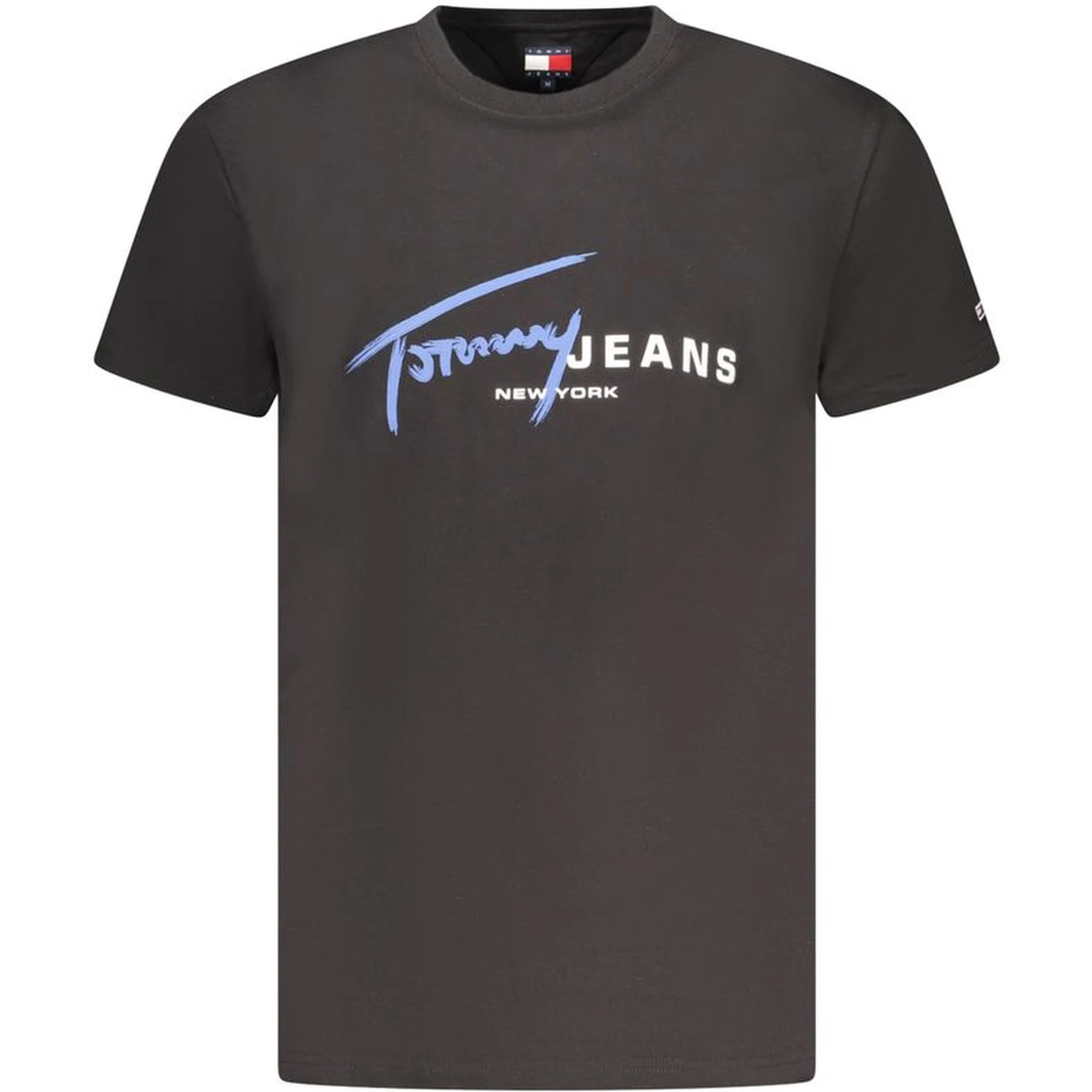 Black Cotton Men T-Shirt