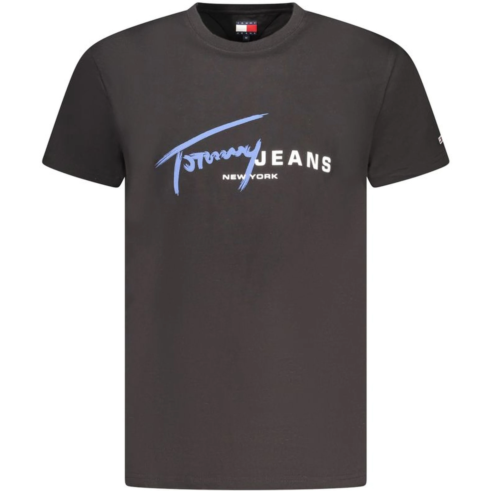 Black Cotton Men T-Shirt