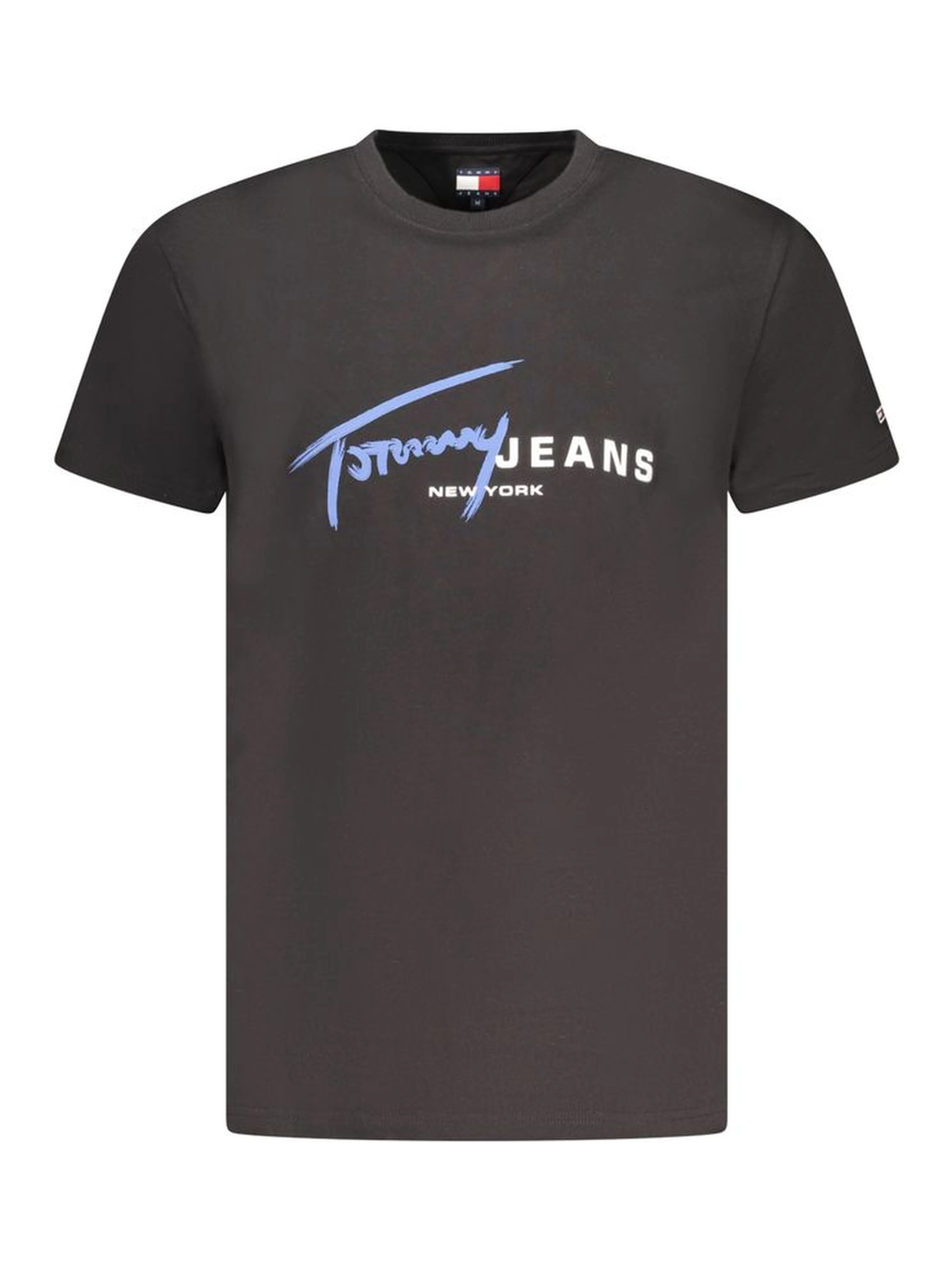 Black Cotton Men T-Shirt