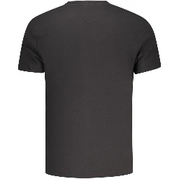 Black Cotton Men T-Shirt