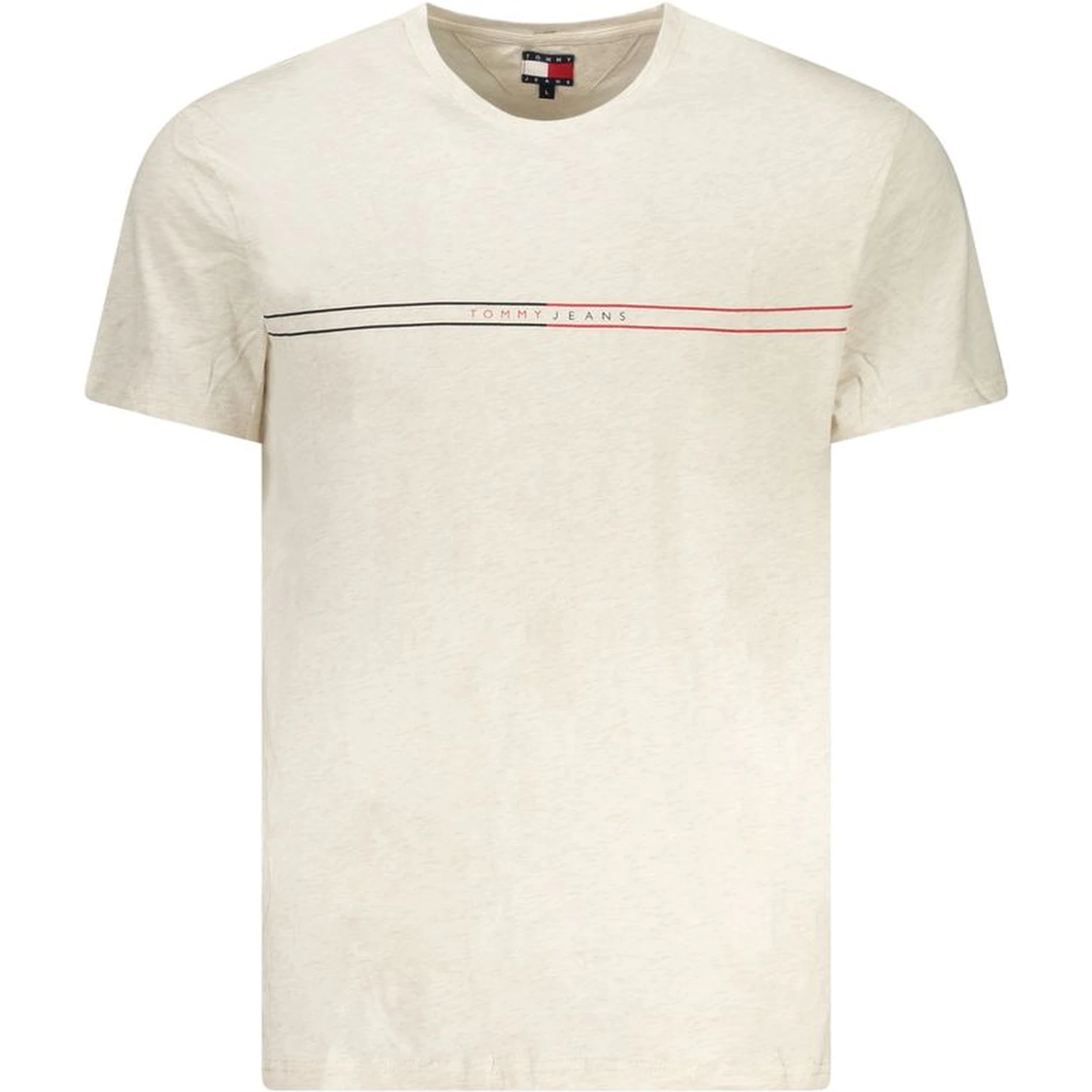 Beige Cotton Men T-Shirt